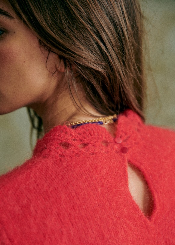 Pull Kethy Rouge Kid mohair S zane