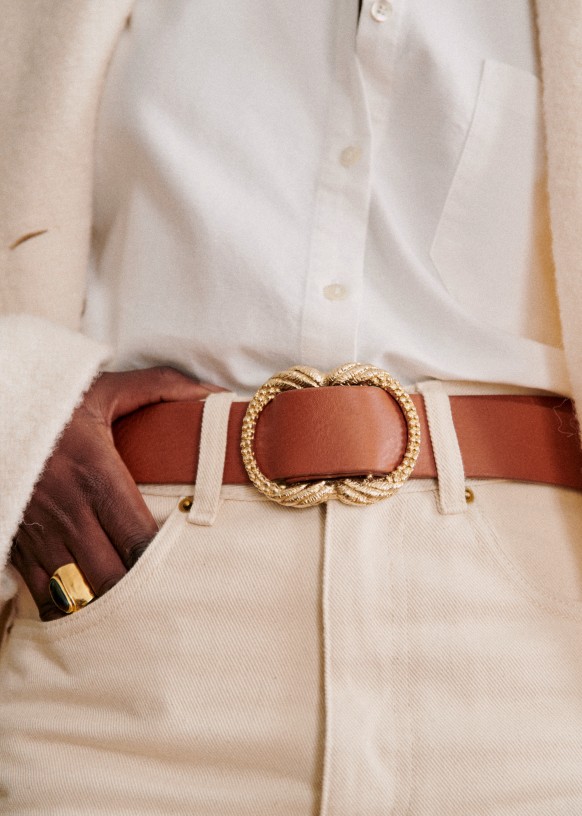 Artemis Belt Black Bovine leather Sezane