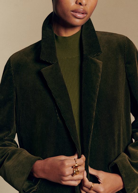 Chelsea Jacket - Light Blue - Viscose ECOVERO™ LENZING™ - Sézane