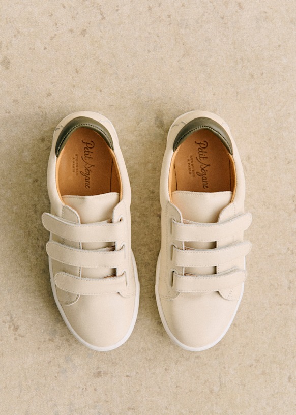 Jack Sneakers - Rosewood - Split cowhide leather - Sézane