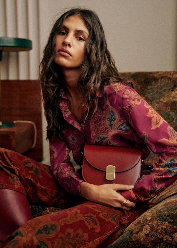 Claude Bag - Smooth Taupe - Bovine leather - Sézane