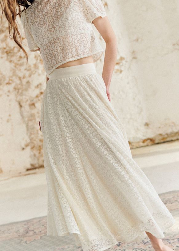 Jupe Sézane Masha Taille 36 - Modèle Maxi Rose - Neuve Avec Étiquette