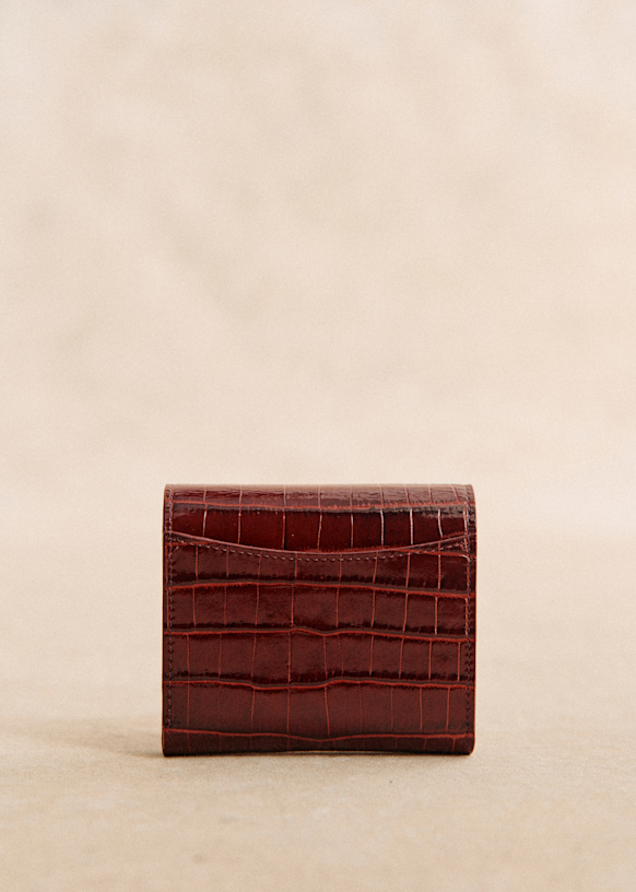 Milo Small Wallet - Glossy Black - Smooth cowhide leather