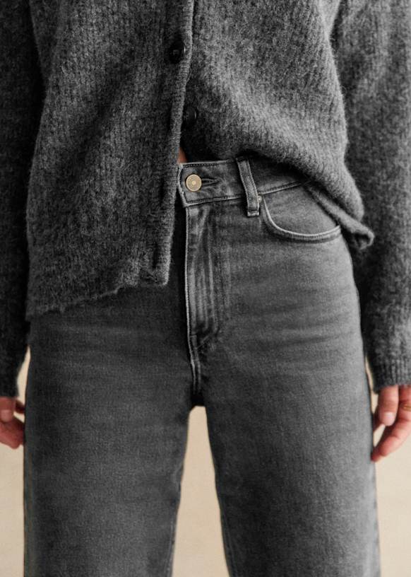 RE ARRIVAL/再入荷 Leg Wide The Trousers Sézane - Cotton - Grey Light - パンツ