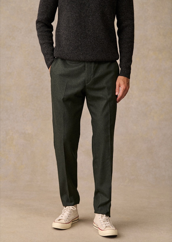 Italian wool houndstooth sweatpant new arrivals