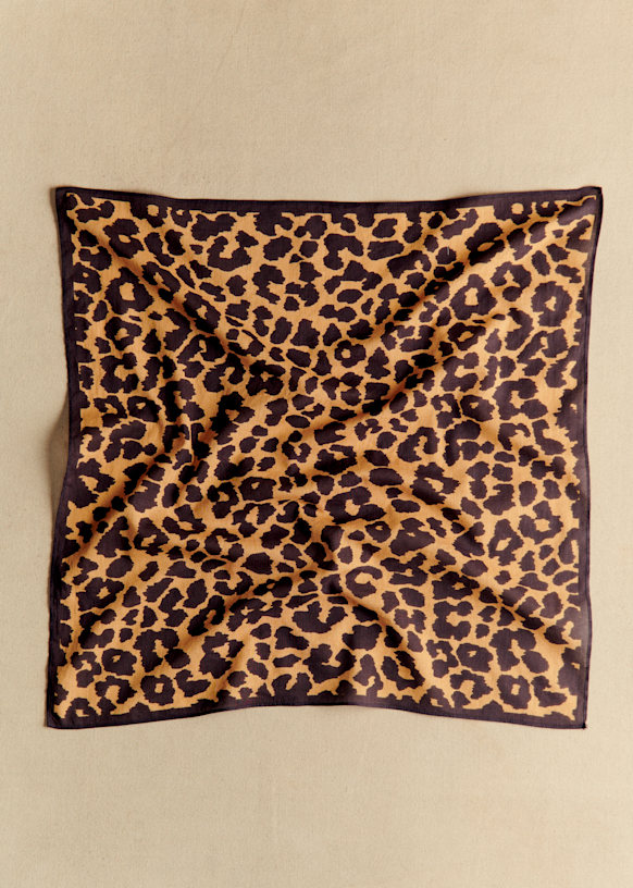 Foulard Gaston - Léo Bicolore - Création Solidaire - Coton Biologique - Sézane