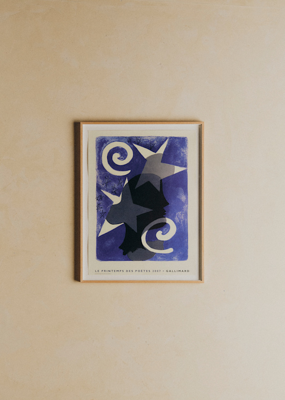 Affiche The printemps of poètes Gallimard, Braque, 2007