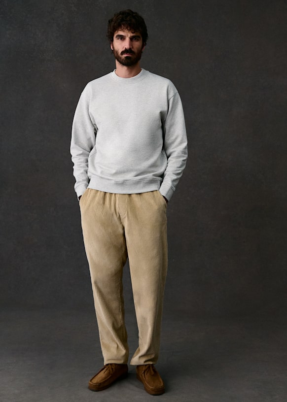 Danny Velvet Trousers - Dark Green - Organic cotton - organic
