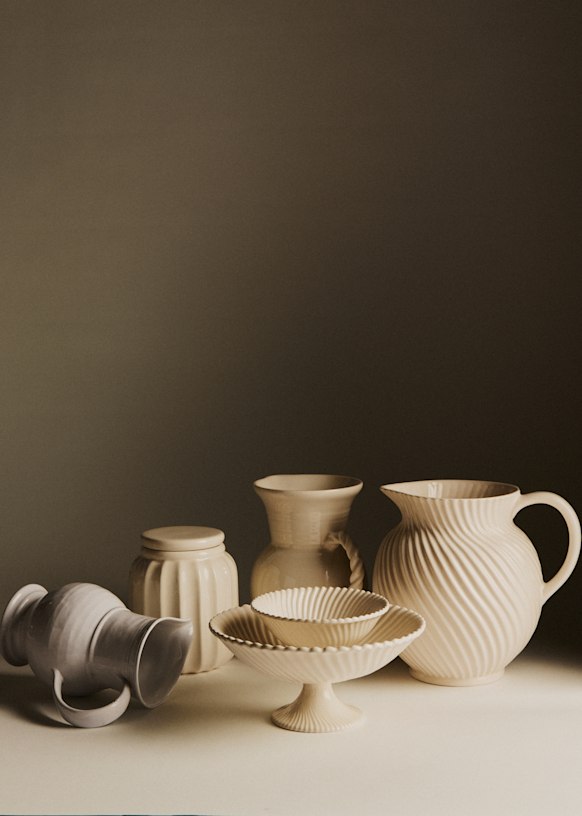 Torsade Pitcher - Ecru - Ceramic - Sézane
