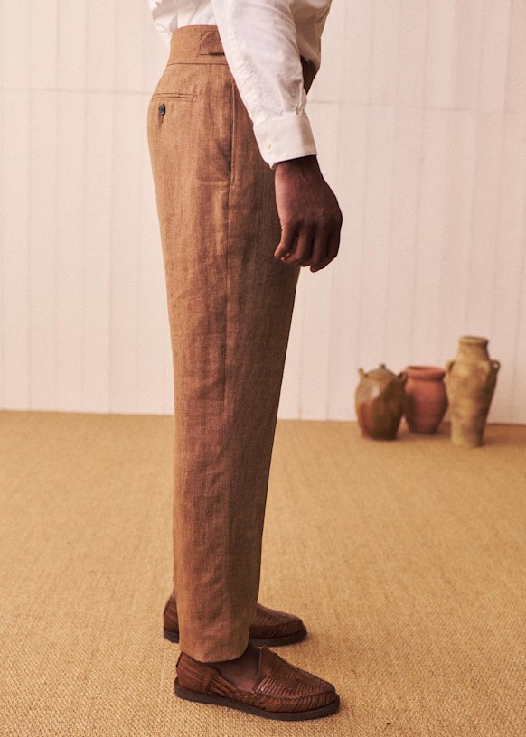 Terence Straight Pants - Deep Navy - Wool - Octobre Éditions