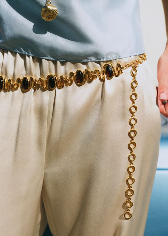 Esmée Belt - Golden Brown - Majority recycled brass - Sézane