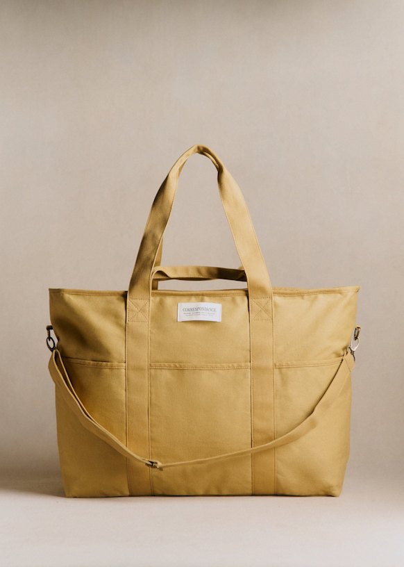 Weekender Tote bag - Ecru - Cotton - Sézane