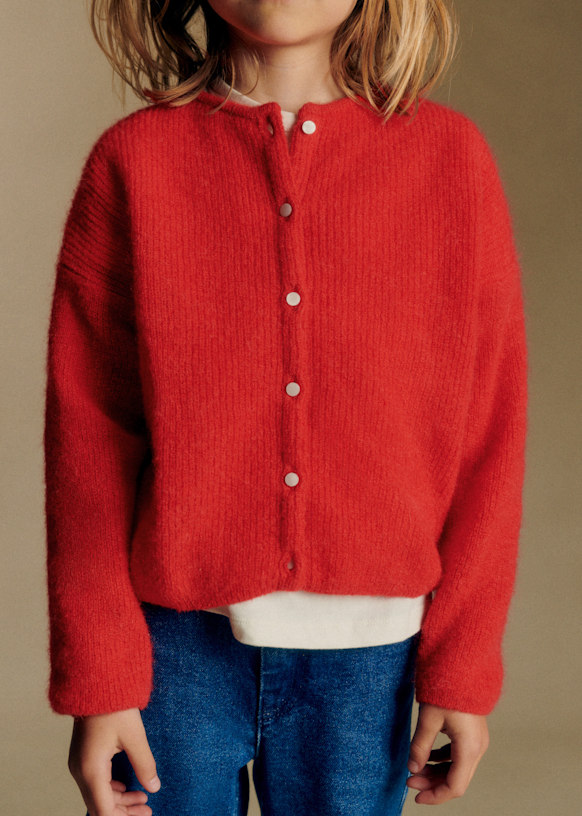 Gaspard Cardigan - Perfect Green - Super kid mohair - Octobre Éditions