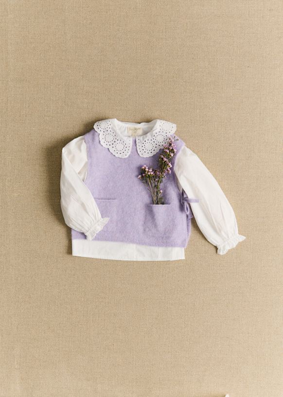 Pull Léandre - Mauve - Polyamide recyclé - Sézane