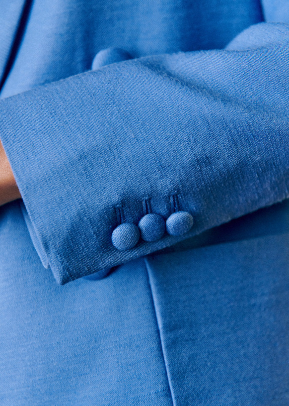 Sandro Men's Denim Cargo Shorts in Vintage Blue - Blue - Size 36 - Vintage Blue