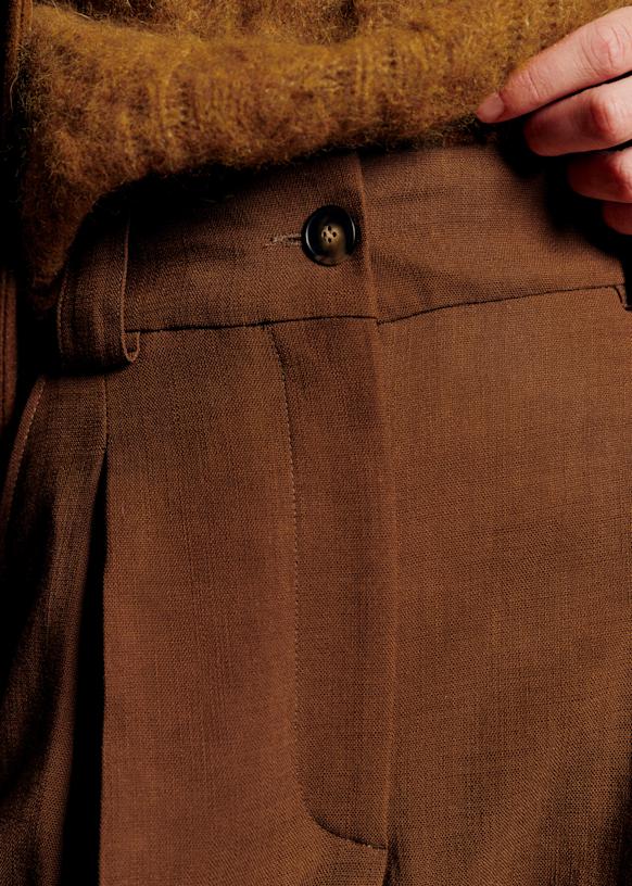 Théophile Trousers - Chocolate - Viscose ECOVERO™ LENZING™ - Sézane