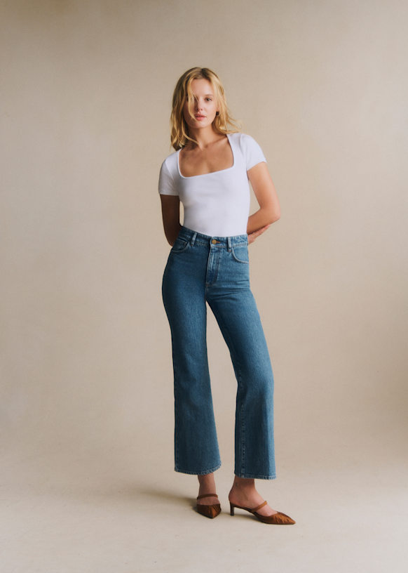 Sézane セザンヌ AMARA Tシャツ　XS Amara T-Shirt - Gold - Polyamide - Sézane