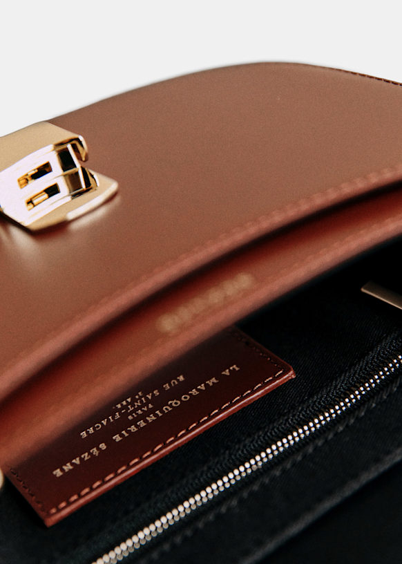 Claude Bag - Glossy Black - Bovine leather - Sézane