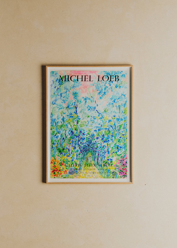 Affiche Galerie Felix Vercel, Michel Loeb, 1990