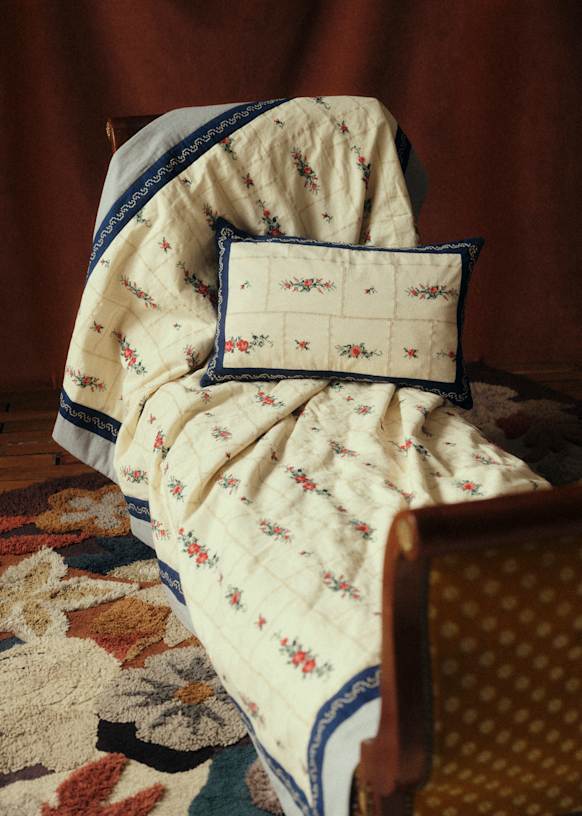 Quilt - Sézane x Baziszt - Quilted Patchwork - Organic Cotton - Sézane