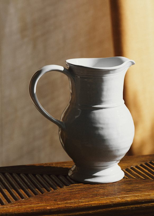 Allegro Jug - Rosy beige - Ceramic - Sézane
