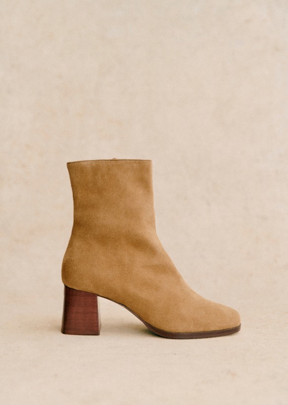 Axelle Ankle Boots - Honey varnish - Bovine leather - Sézane