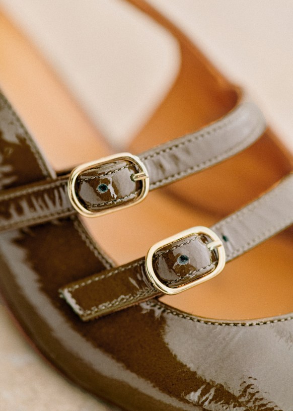 Paula Babies - Ecru / Black - Sheep leather - Sézane