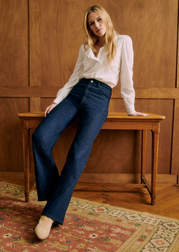 特別価格 New 70's Trousers - Indigo Blue - Organic cotton - organic パンツ
