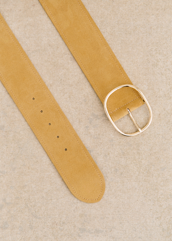 お待たせ! - Sand - Belt Emile Bovine Sézane - leather 小物