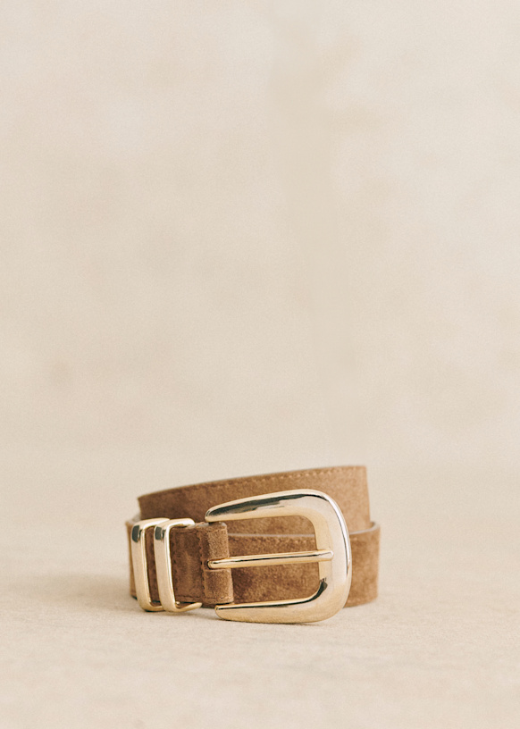 Oria Belt - Patent Mahogany - Bovine leather - Sézane