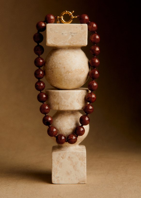 Danae Necklace - Ecru - Resin - Sézane