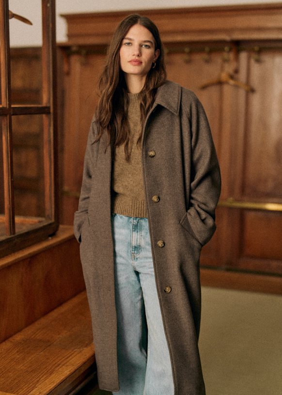 Sezane wool coat discount