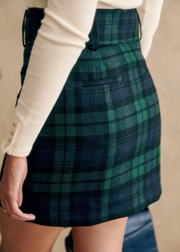 Tartan skirt hollister on sale