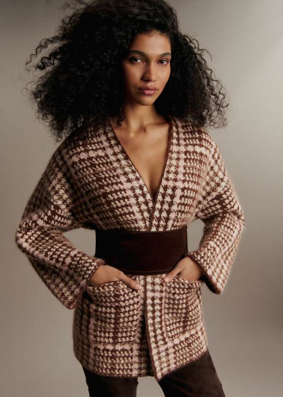 Oscar Jacket - Dark Taupe - Kid mohair - Sézane
