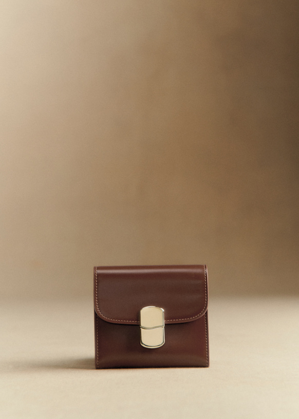 Milo ウォレット - アイスブラック - スムースカウハイドレザー - Sézane