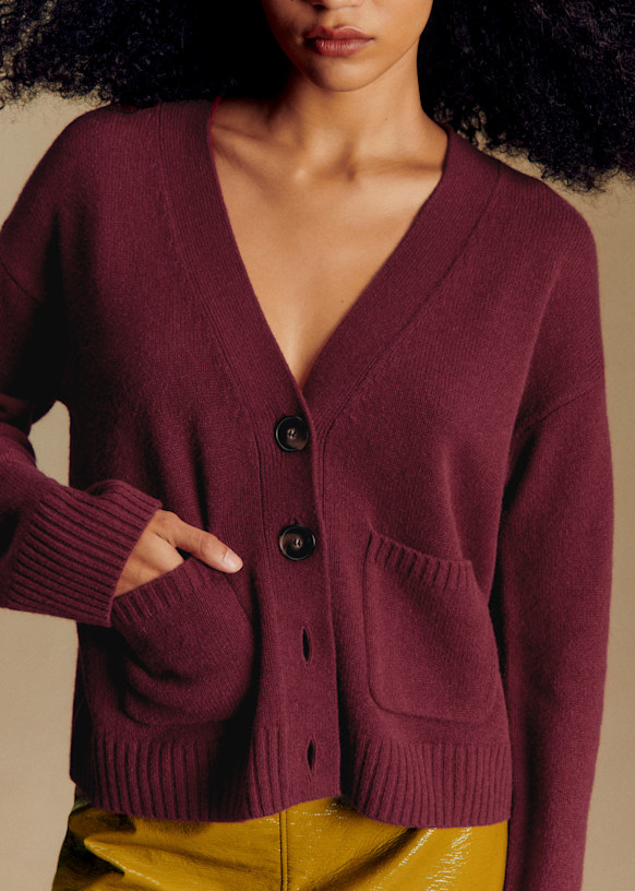 Jady Cardigan - Charcoal Grey - Farmed yak wool - Sézane