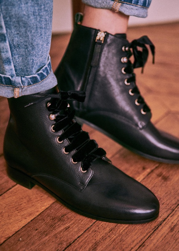 sezane low henry boots