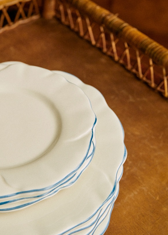 Set 6 Piatti Frutta In Vetro Nero H&amp;h - Diametro 21 Cm, Lavabile, Microonde