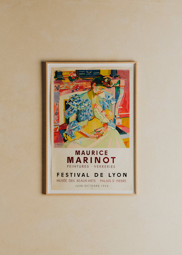 Affiche Palais Saint-Pierre, Maurice Marinot, 1965