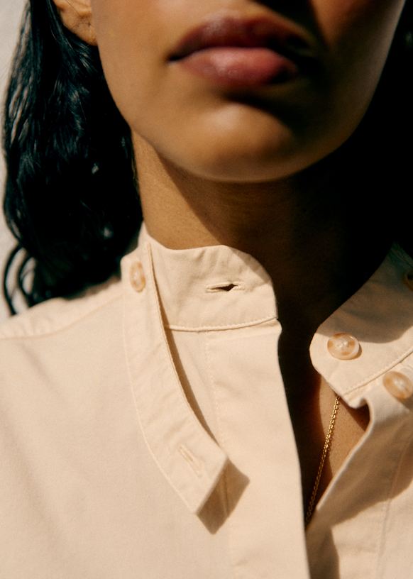 Orio Shirt - Sézane x Holiday - Cream - Organic cotton - organic