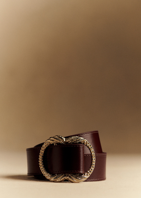 Artemis Belt - Glossy Chocolate - Bovine leather - Sézane