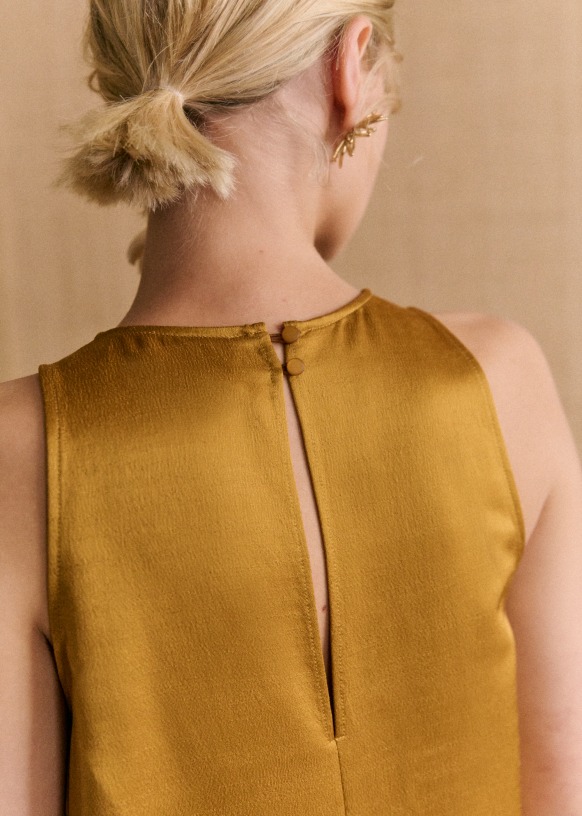 sezane gold dress Marie Dress - Gold