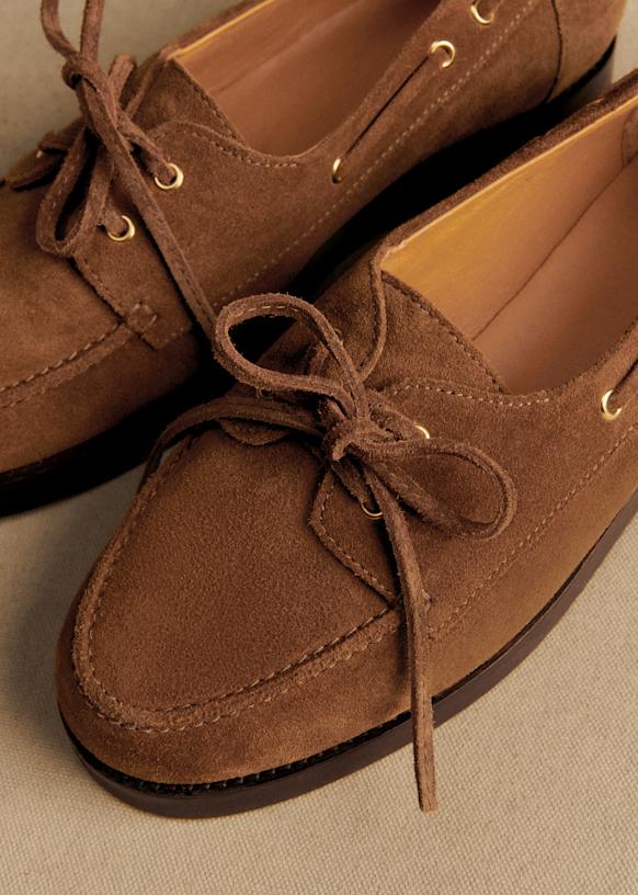 Mocassins Sézane Pour Femme Pointure 38 Marron Cuir - Style Décontracté - Occasion Parfait état