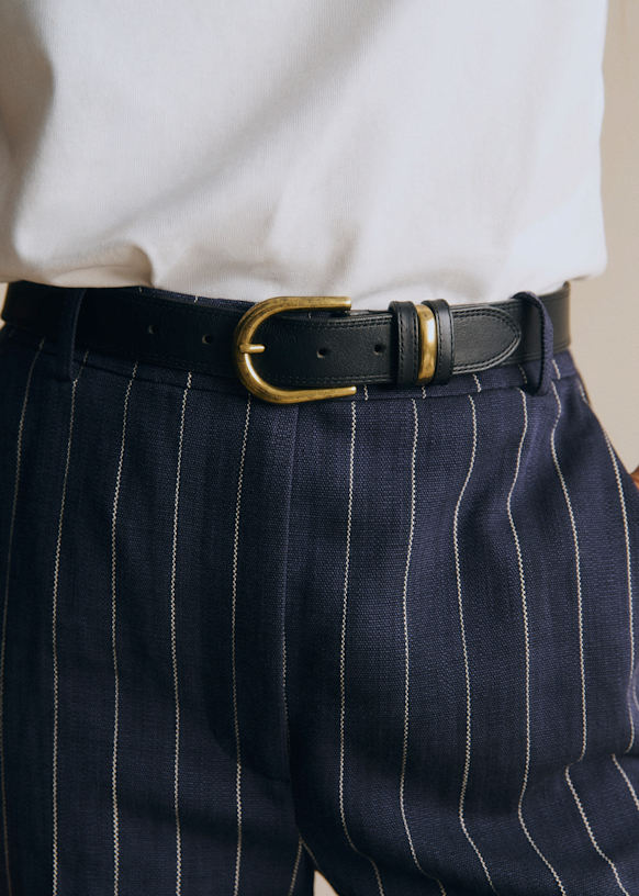 Taylor Belt - Black Heritage Leather - Vegetable-tanned smooth