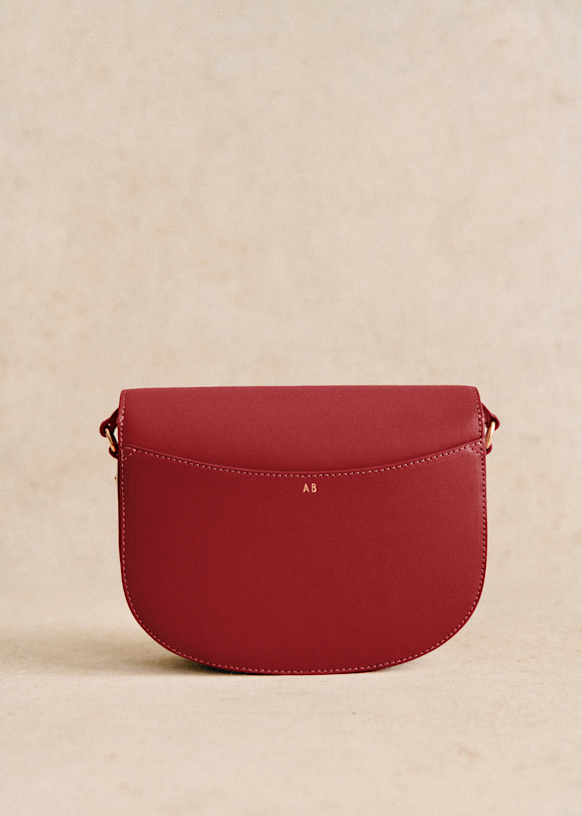 Sac Claude Bois De Rose Lisse Cuir bovin Sezane