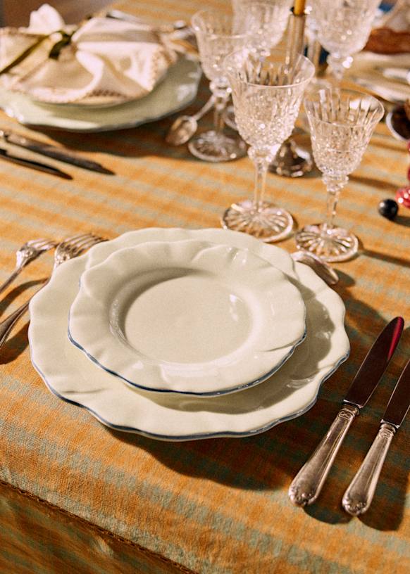 Assiette à entrée et à dessert Bleue - D 21 cm - Siviglia