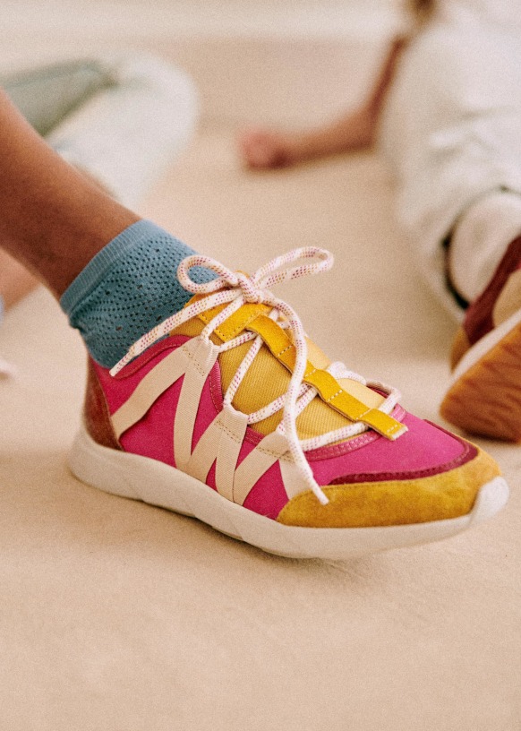 Sama Sneakers - Emerald - Textile Cotton-Polyester - Sézane