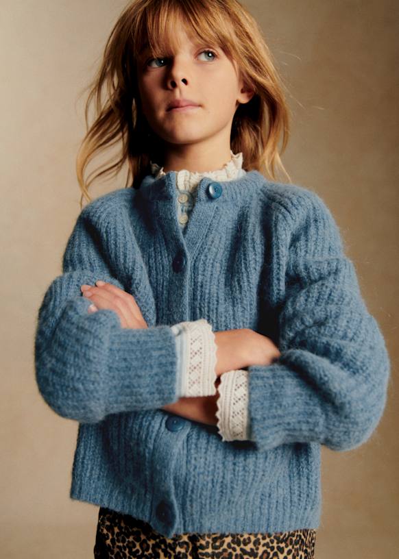 Emile Cardigan - Blue - Alpaca - Sézane