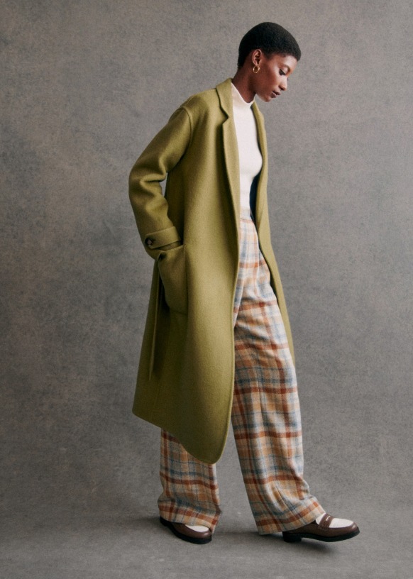 Mederick Coat Camel Wool Sezane