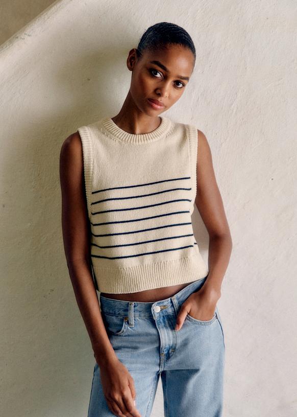 Oliver Jumper - Cream/ Navy